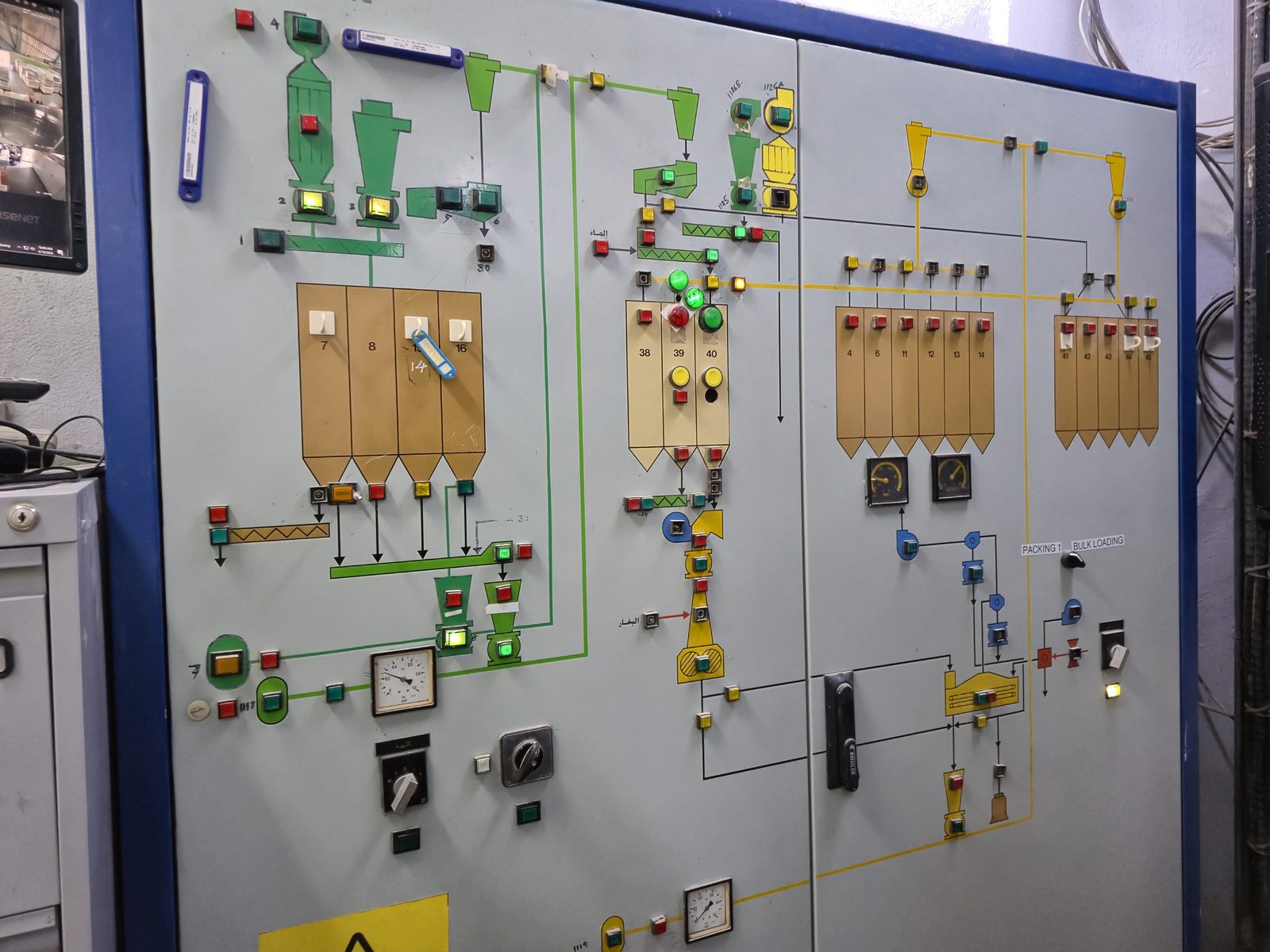 Vintage manual mosaic mimic panel scheduled for full automation upgrade